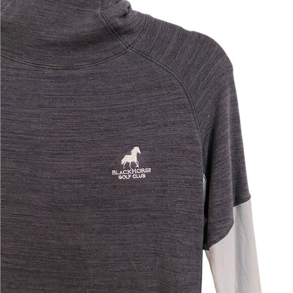 Blackhorse Golf Club Black Hooded Sweater Sz S - Picture 2 of 10
